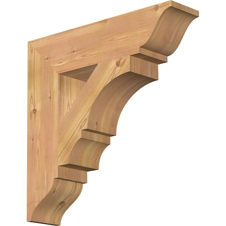 Ekena Millwork Balboa Traditional Smooth Bracket, Western Red Cedar, 5 1/2"W x 24"D x 24"H BKT06X24X24BOA01SWR